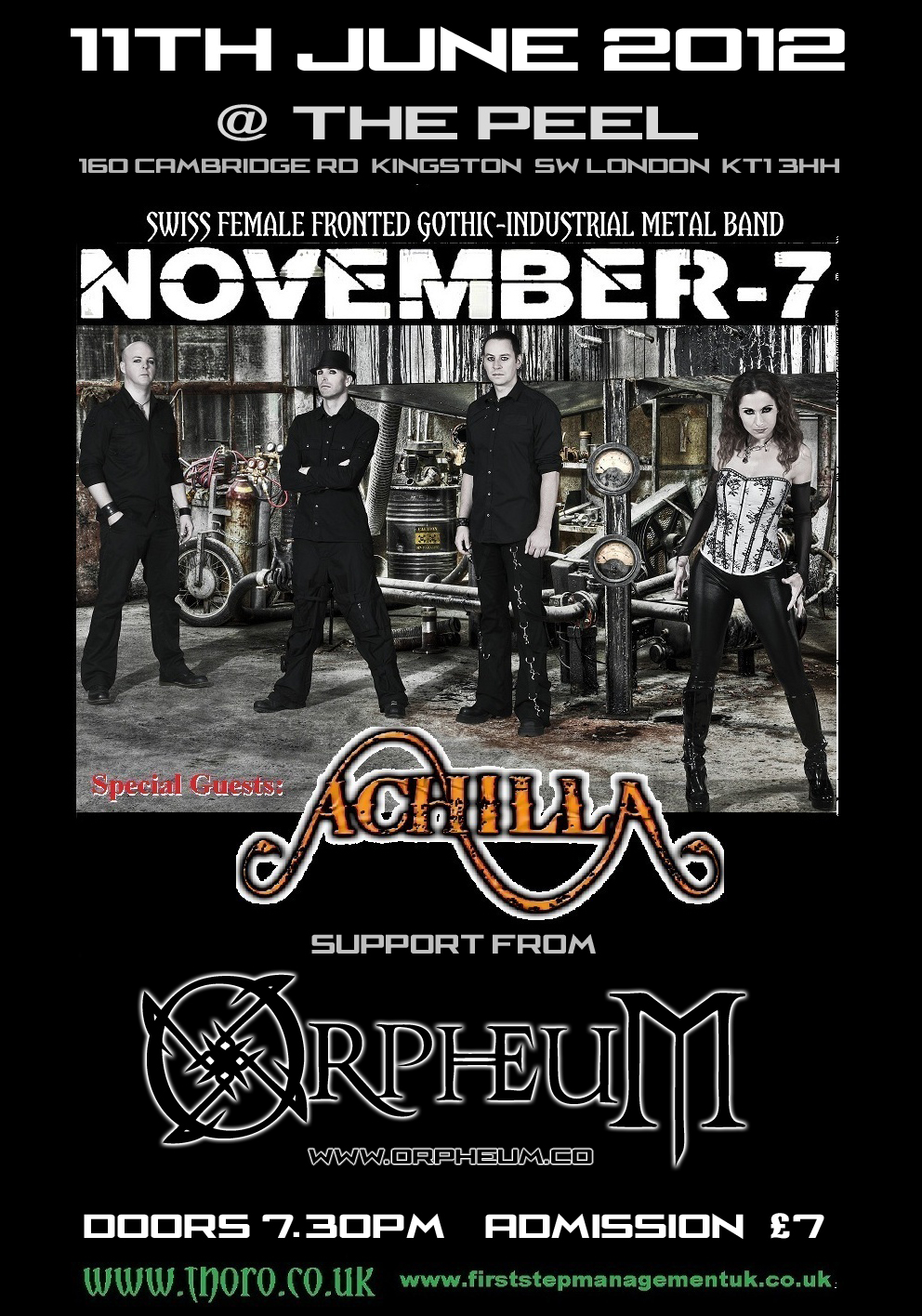 November-7, Achilla, Orpheum @ The Peel